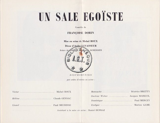 Les programmes de Théatre de l\
